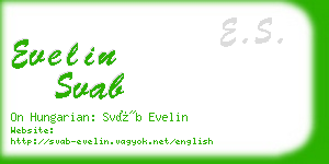 evelin svab business card